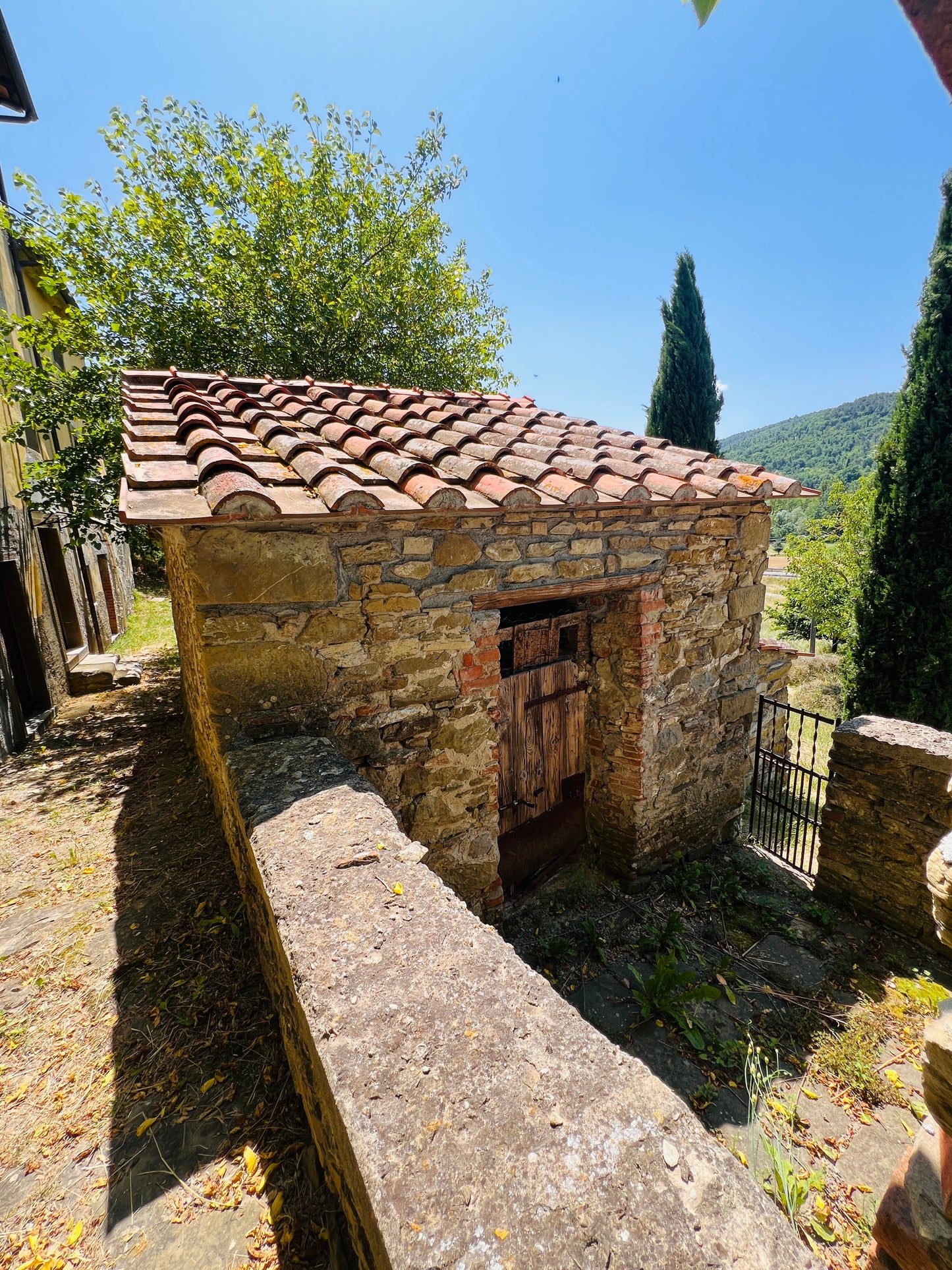 Typical country side house with land