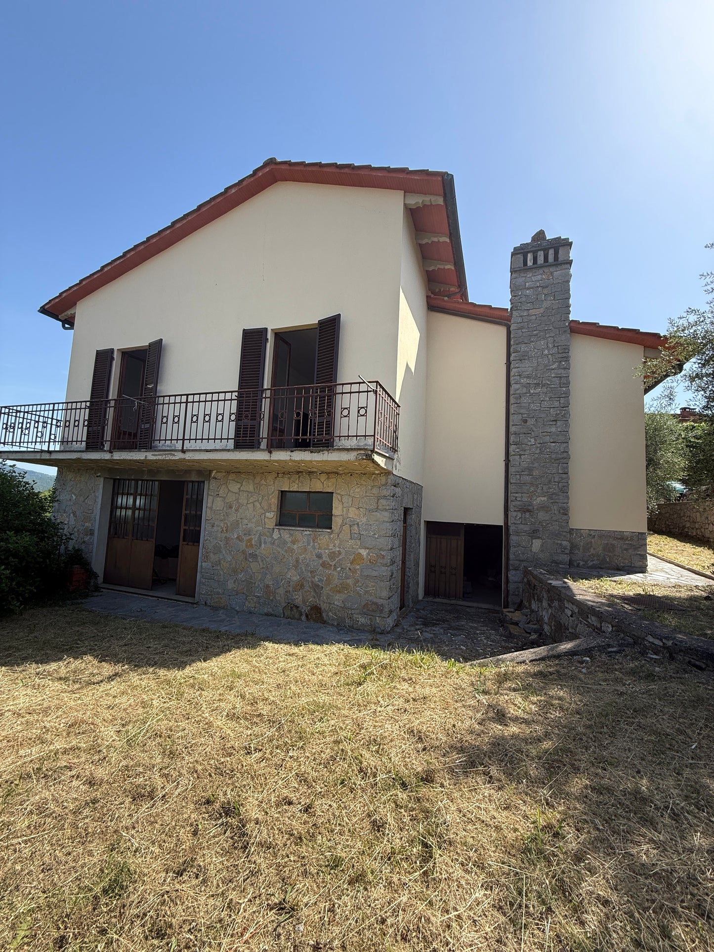 House with vineyard