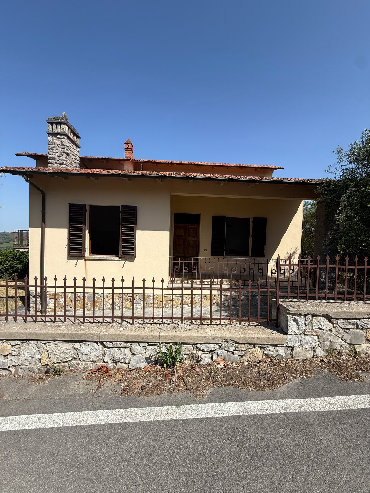House with vineyard
