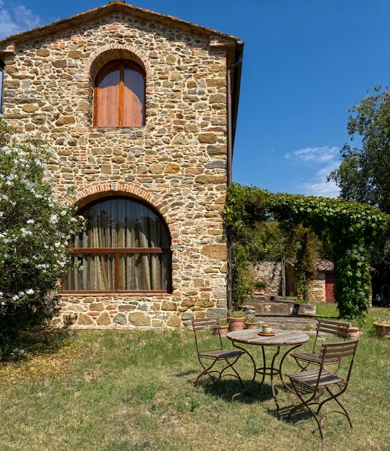 Charming Renovated Stone Barn with Pool