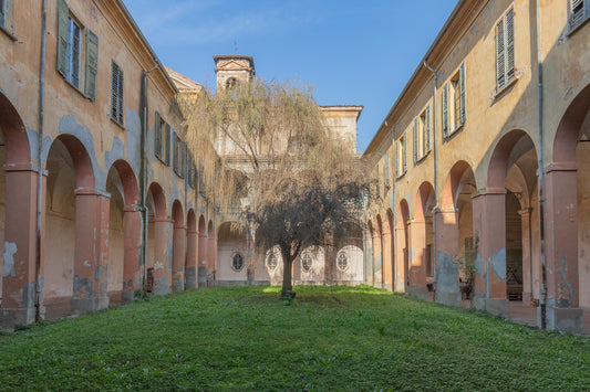 Historic building with church