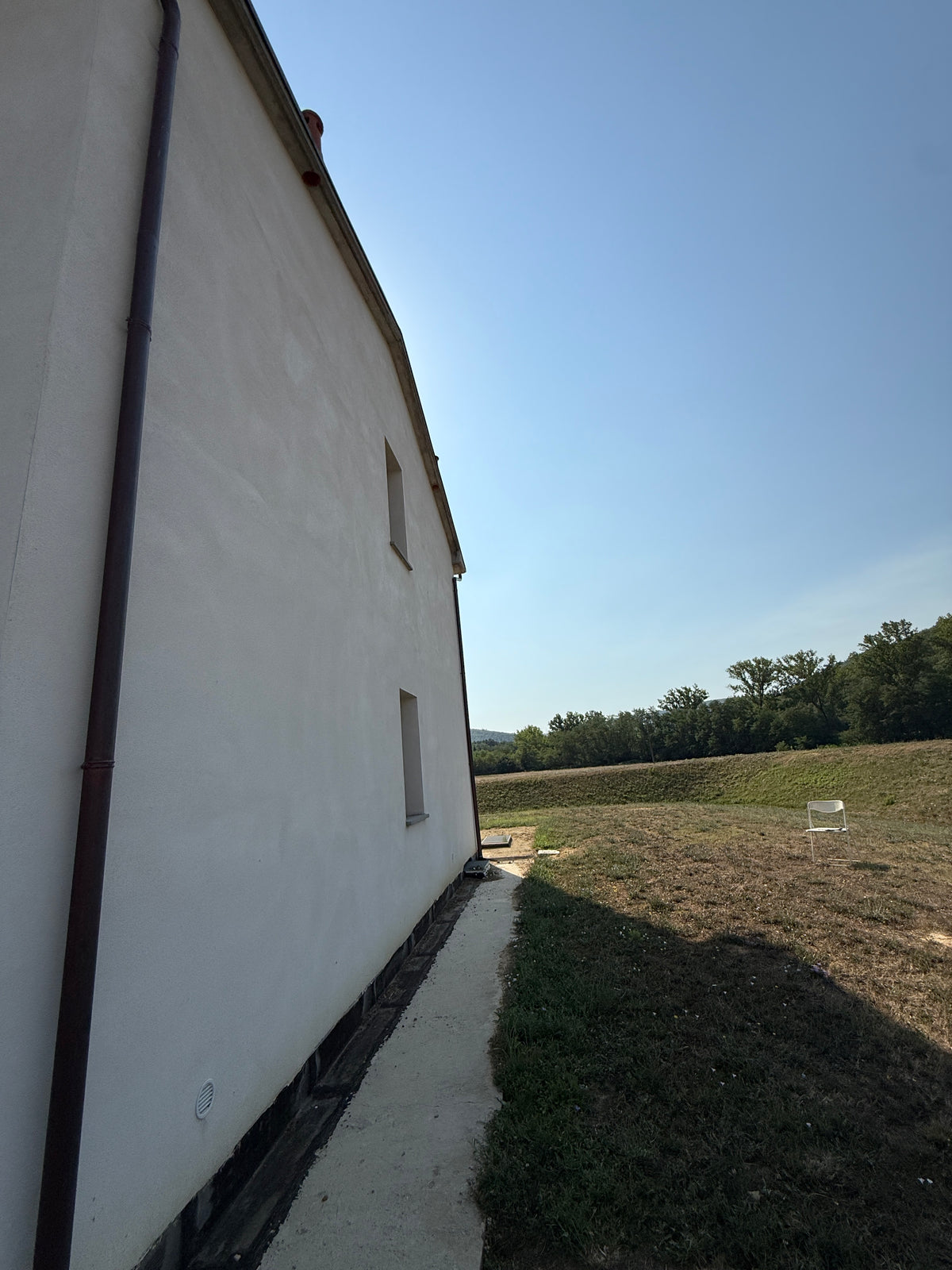Detached house, new construction - unfinished, free on three sides